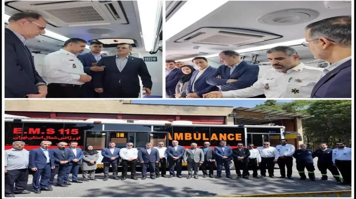Permanent deployment of an emergency bus-ambulance at the Tehran International Permanent Fairground