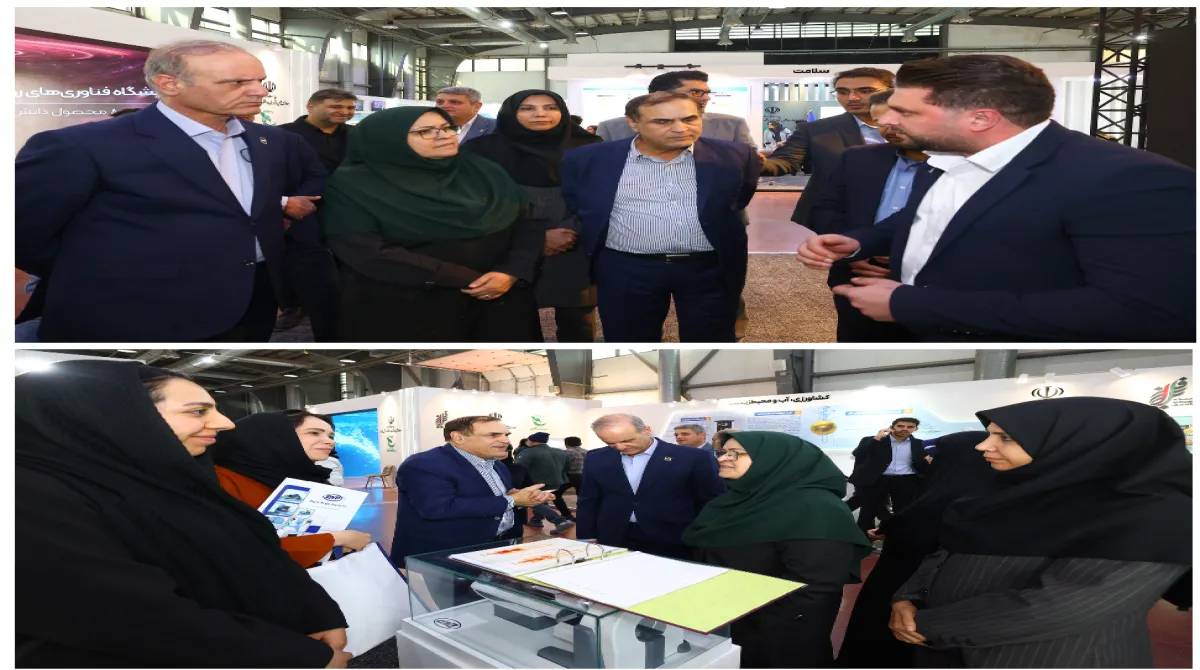 بازدید رئیس سازمان ملی استاندارد از نمایشگاه نانو و نمایشگاه فرایران