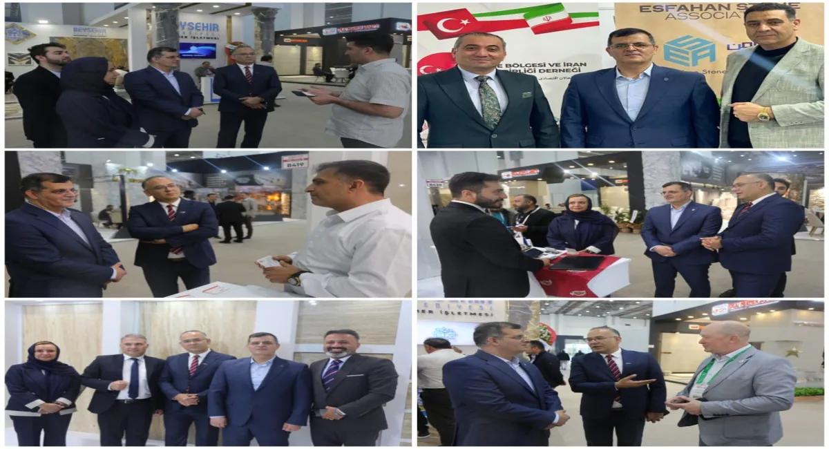 بازدید بیک‌زاده از پاویون ملی ایران در نمایشگاه سنگ ازمیر