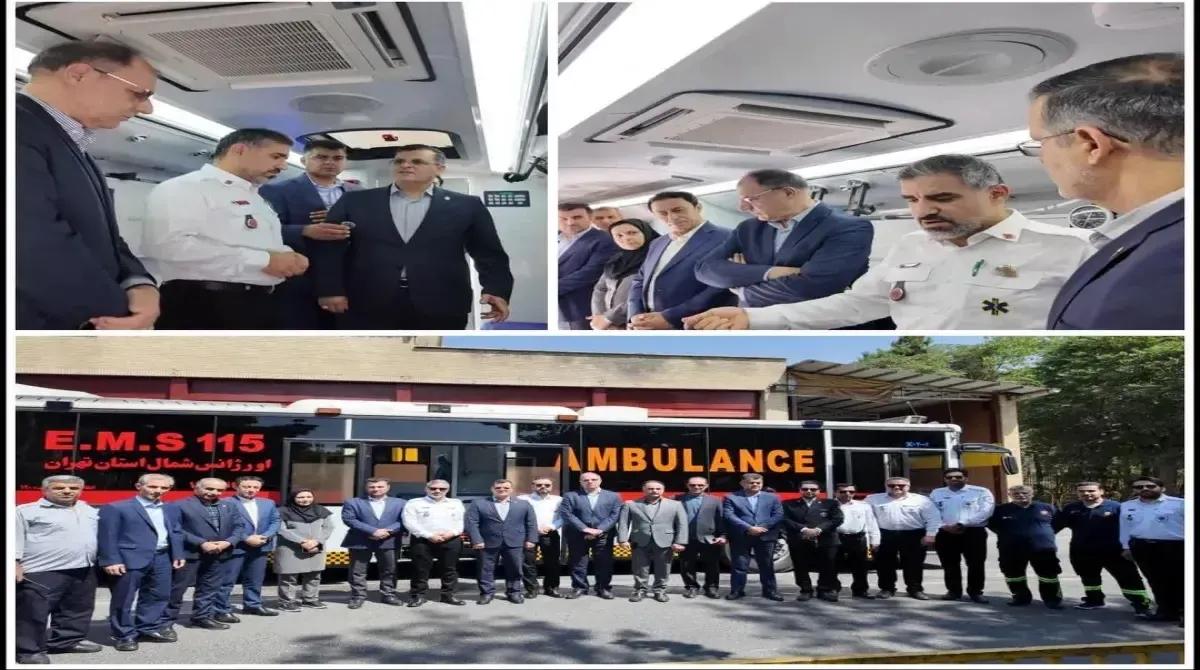 Permanent deployment of an emergency bus-ambulance at the Tehran International Permanent Fairground