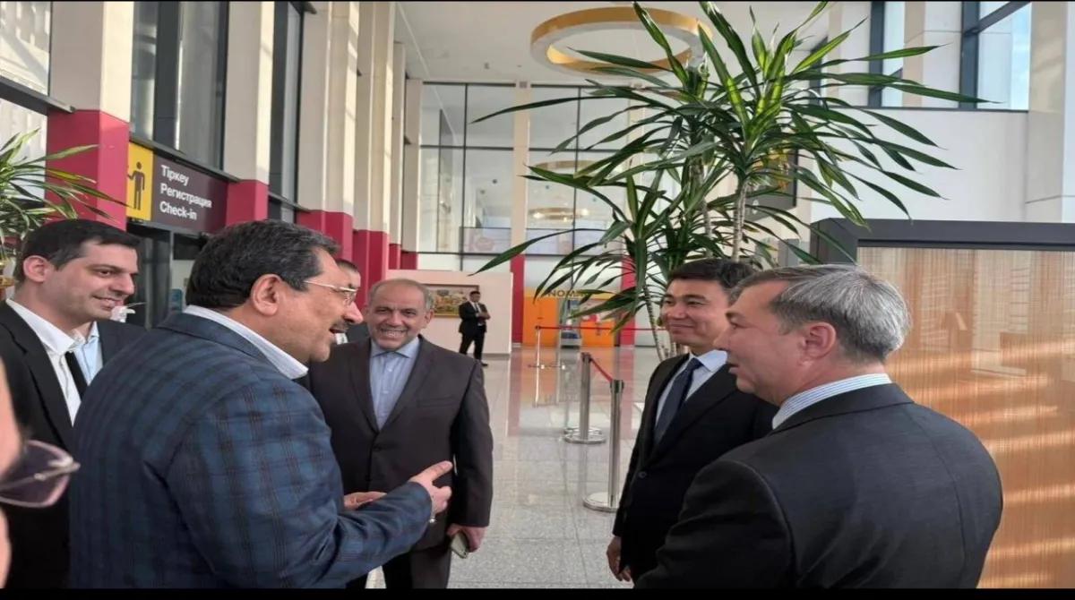 وزیر صنعت، معدن و تجارت ایران وارد آستانه قزاقستان شد