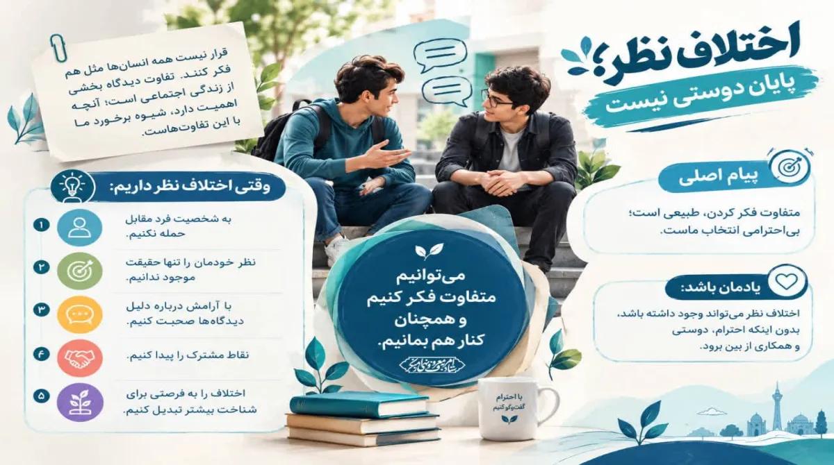 اختلاف نظر، پایان دوستی نیست