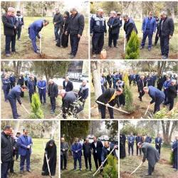 برگزاری مراسم روز درختکاری در محل دائمی نمایشگاه‌های بین‌المللی تهران